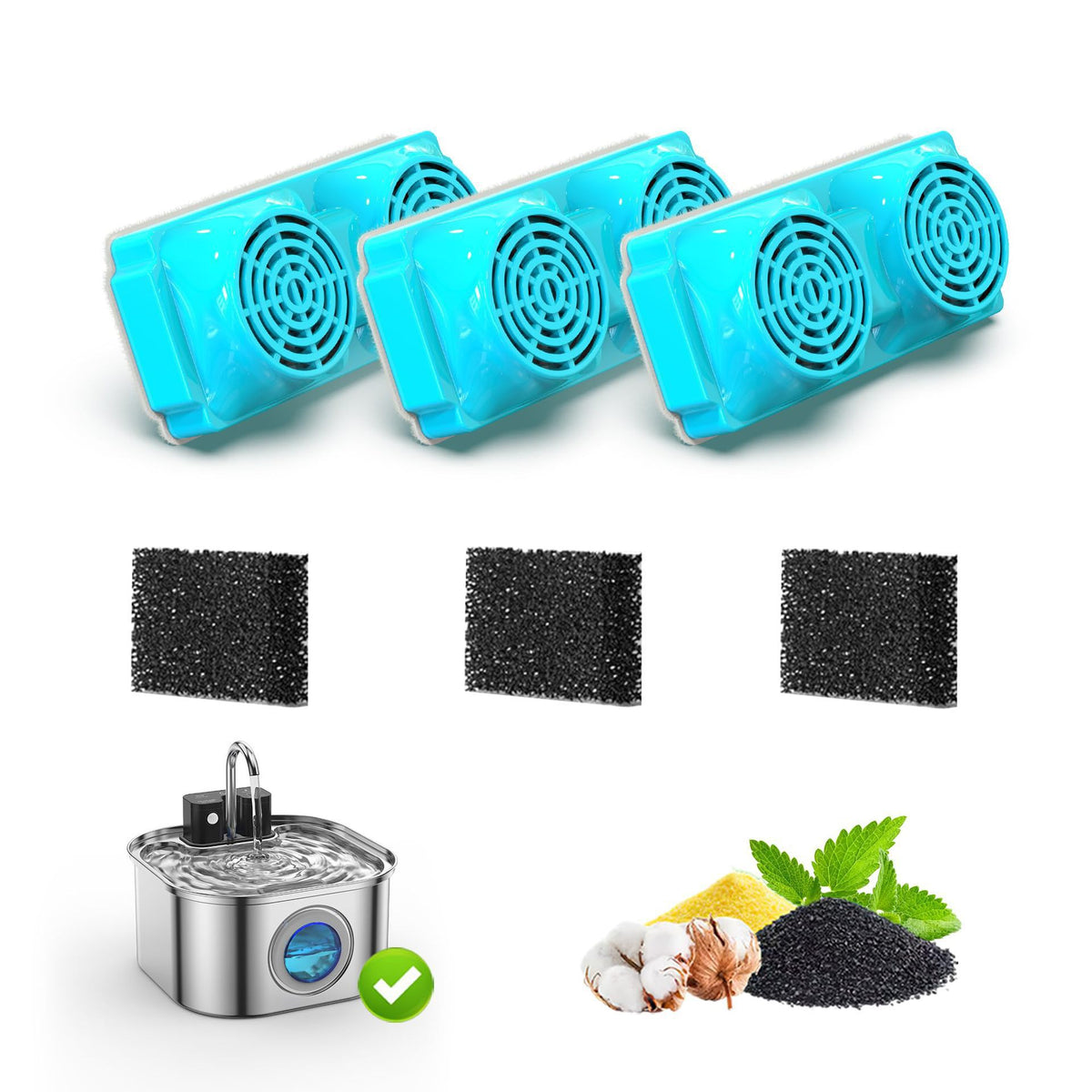 Replacement Water Filter Cartridge for Pet Fountain