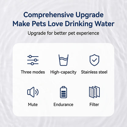 Happy Wag 4L Wireless Stainless-Steel Fountain, cleaning and disassembly view