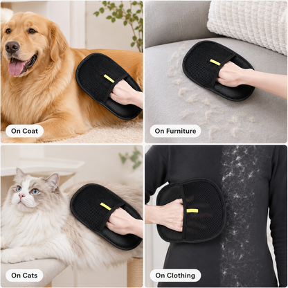 Electrostatic Pet Hair Removal Glove, Five-Finger Cat Hair Brush for Furniture and Clothing