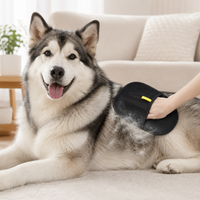 Electrostatic Pet Hair Removal Glove, Five-Finger Cat Hair Brush for Furniture and Clothing