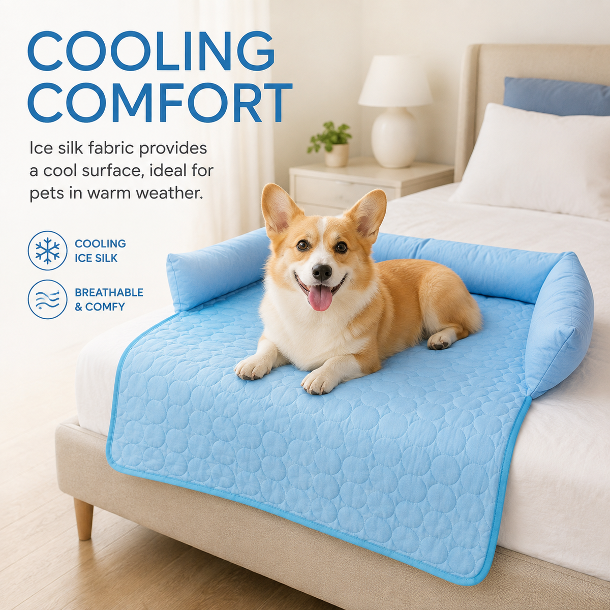 Ice Silk Pet Cooling Couch