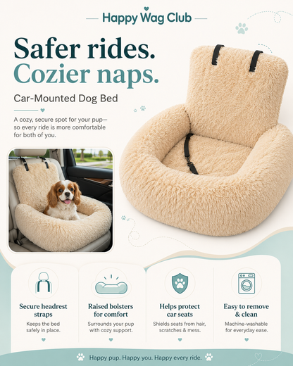 Car-Mounted Dog Bed