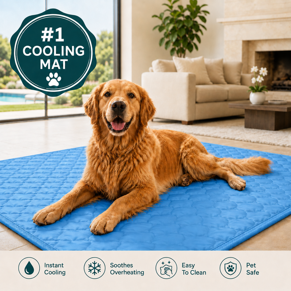 Happy Wag Instant Cooling Mat – Buy 1 Get 1 Free (2 Mats)