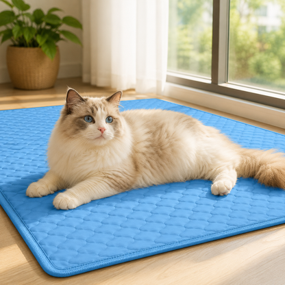 Happy Wag Instant Cooling Mat in everyday use