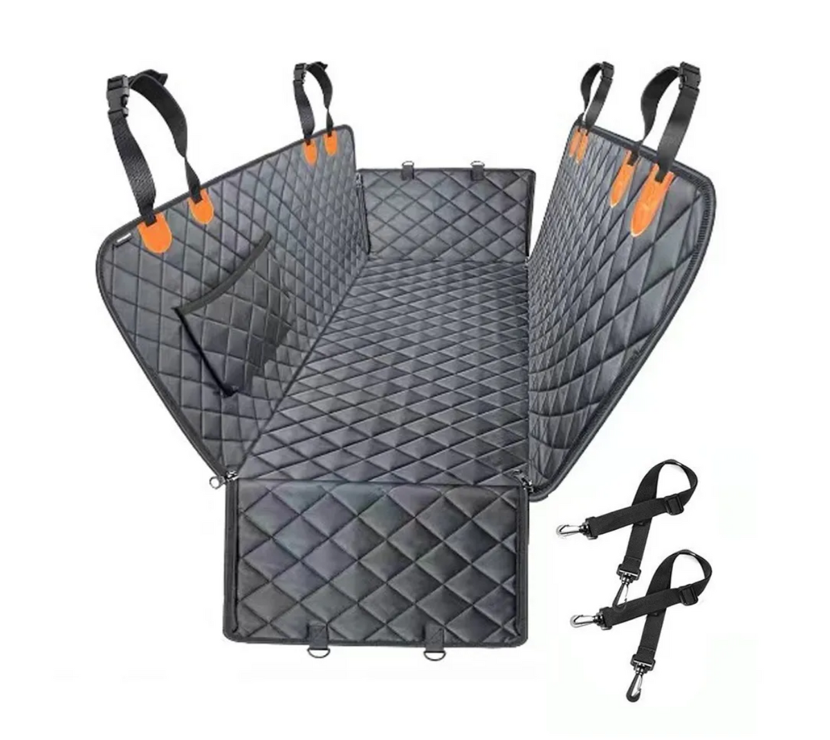 Happy Wag All-Weather Rear Seat Protector, Full Cover style with no mesh window