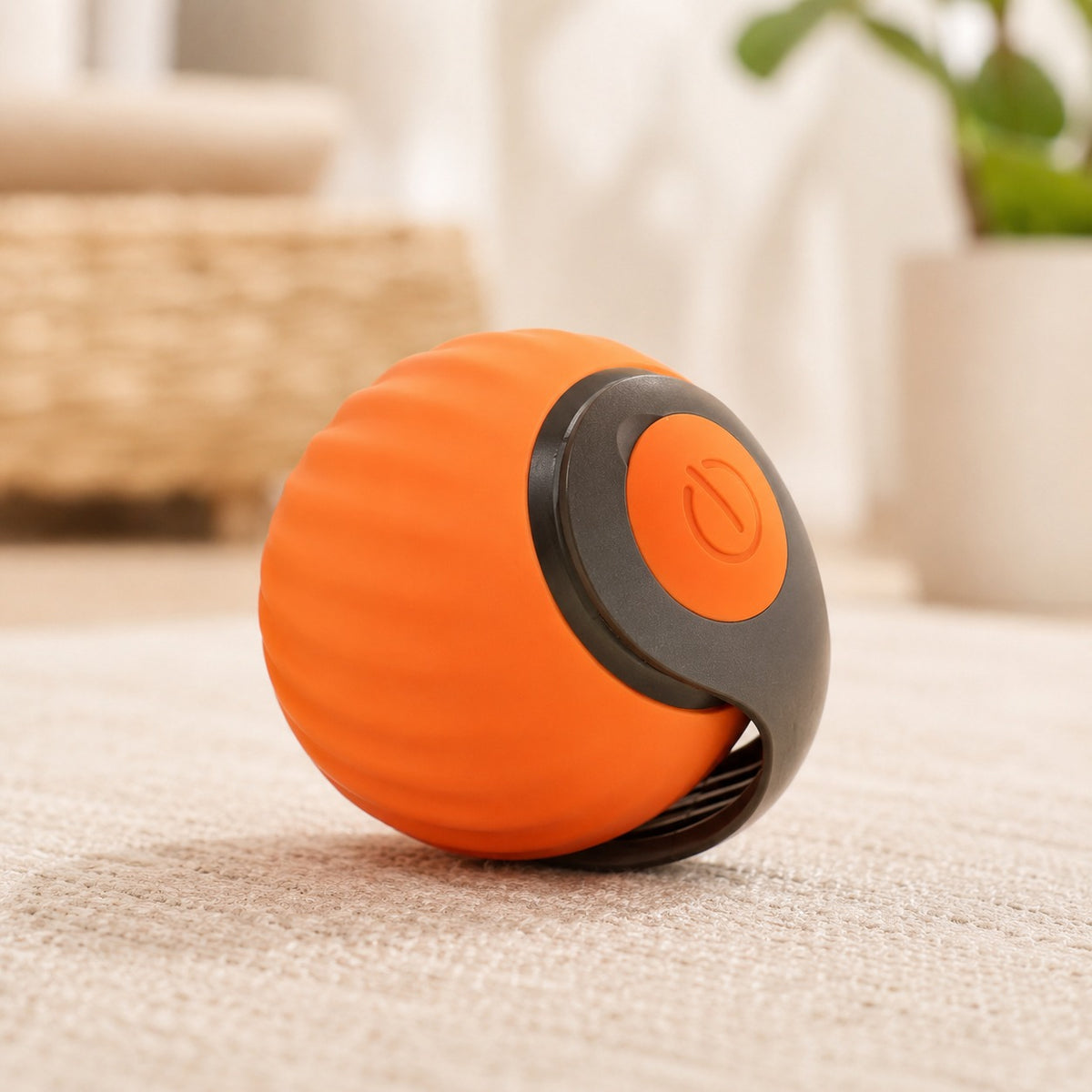 Electric Smart Cat Ball Toy with Feather Attachments