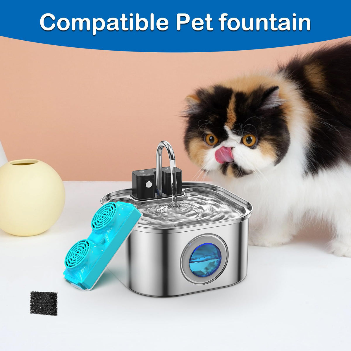 Replacement Water Filter Cartridge for Pet Fountain